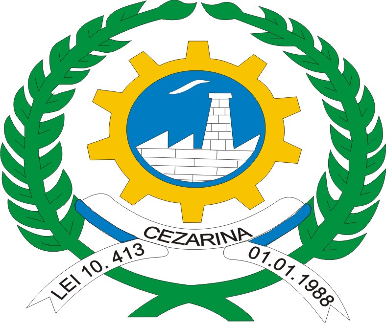 Brasão da cidade de Cezarina