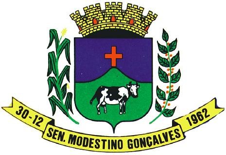 Brasão da cidade de Senador Modestino Gonçalves